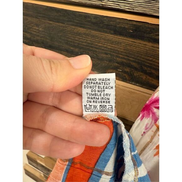 Dress NWT boutique cotton smoked back elastic waist sz L - Picture 6 of 8